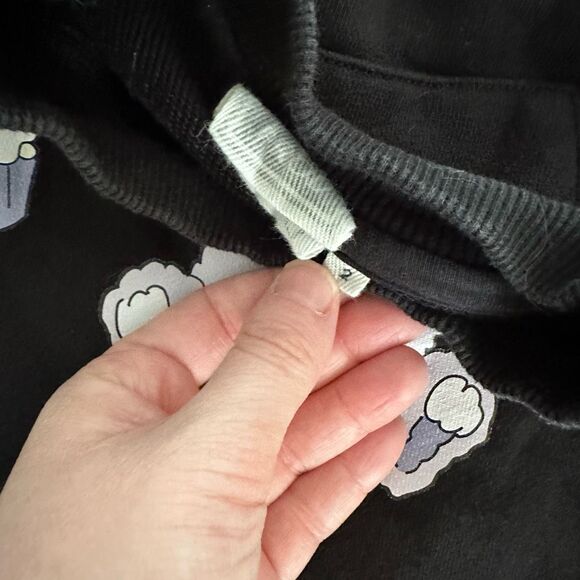 Prod BLDG Women’s Black 2 Bunny Cupcake Sweatshirt - Picture 5 of 8